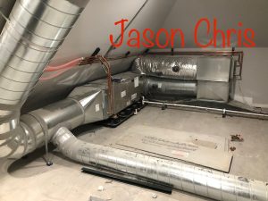 HVAC Ductwork System Installed In An Attic
