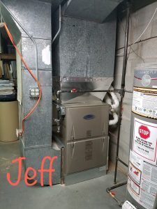 Gas Furnace Mounted On The Wall