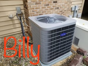 Carrier AC Unit Outside A House
