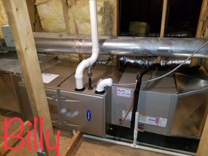 New Carrier AC Unit Installed in an Attic